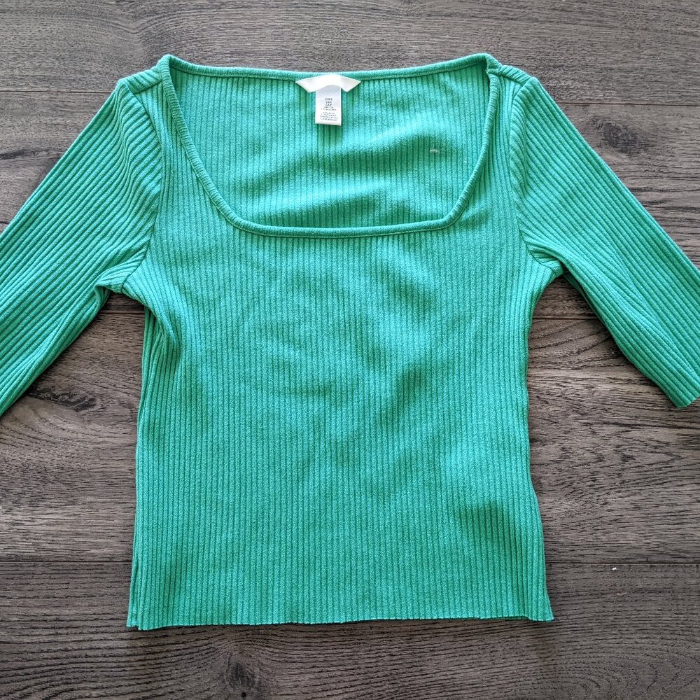 Light green knit shirt